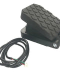 Hall Effect Speed Control Pedal Accelerator For Pwm Modules With Hella Responsive Throttle Curve Adjustable Tilt Sensor Straight Plug And Play Setup For Go Kart Ride On Cars, black rubber pedal with electric wire.