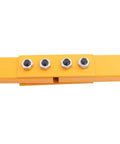 Heavy Duty Machinery Mover Dolly With 5 Polyurethane Rollers Handles 8818 Lbs detail of iron base with bolts