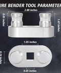 Dimensions of Compact Wire Bender Tool For Tight Places, Cable Bender For Electrical Work, Knuckle Bender That Fits A One Half Inch Ratchet