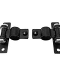 Ranch Ready Heavy Duty Gate Hinges 1 5/8 Inch Removable Bolt Locking Rust Proof Electroplated Steel Fencing Hardware shown in black.