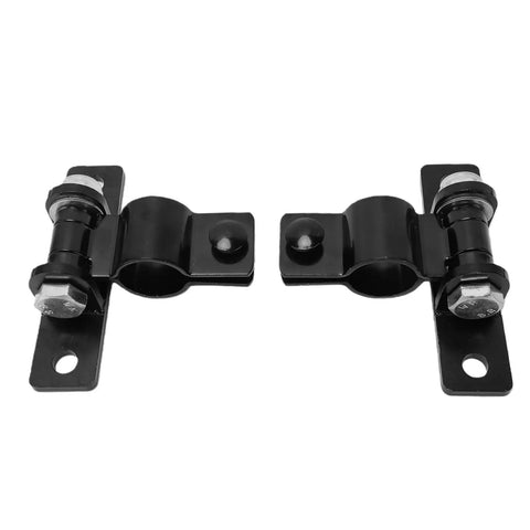 Ranch Ready Heavy Duty Gate Hinges 1 5/8 Inch Removable Bolt Locking Rust Proof Electroplated Steel Fencing Hardware shown in black.