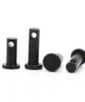 Black Carbon Steel Flat Head Dowel Pin With Through Hole M40 Size GB882 Standard Cylindrical Positioning Pin