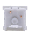 Brown Switch Upgrade Pack For Mechanical Keyboards: 3 Pin Tactile RGB Dustproof Switches, Swap Friendly, Compatible With Cherry MX And Gateron Browns, Fits Redragon And Other MX Style Boards, Pack Of 72, white switch close-up