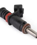 BMW 4 Piece Fuel Injectors 7561277 13537561277 Compatible With N45 N46N E93 320i 2.0L Engine close-up black injector