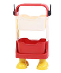 Grab And Go Utility Cart Featuring Detachable Swivel Wheels And Rock Solid Build ideal for moving snacks with a compact design.