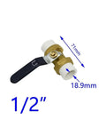 Rock Solid PPR Brass Ball Valve Featuring Smooth Twist Handle And Leak Free Flow Control For 20 25 And 32 Mm Piping Runs, 1/2 inch size.