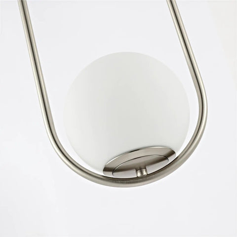 Close-up of Matte Black 5 Light Pendant Chandelier, Modern Linear Ceiling Light Fixture with cylinder frosted glass shade detail