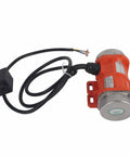 Beefed Up 220V 3600 RPM Industrial Vibration Motor IP66 Rated for Factory Equipment Low Noise and High Efficiency with Durable Bearings and Copper Coils Ideal for Mining Metallurgy Construction Powder Spraying and Processing Machinery orange motor with cable