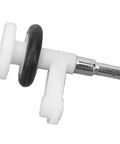 Universal Bobbin Winder Assembly For Domestic Sewing Machines, Smooth Spindle Roller Component Replacement, Plug And Play Upgrade For Quick Setup, Compatible With Most Models, Easy Fit And Efficient Operation, white and black spindle close-up