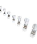Pro Grade 7 Piece O2 Sensor Socket Set With Cross Hole Design For Rapid Oxygen Sensor Extraction And Straight Shooting Auto Repairs Beefed Up Cr Alloy Construction Grabs Stubborn Threads Without Slipping - Seven precision sockets in a row.