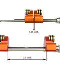 Honing Guide Sharpening Jig For Chisels And Planes With Reversible Wheel Mounting For Precise Honing, Fits Blades 0.15 To 3.5 Inches