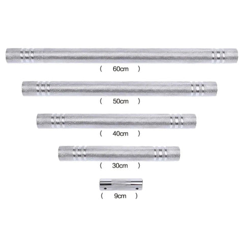 Different sizes of Home Gym Dumbbell To Barbell Connector With Ultra Precision Thread In Solid Steel Tube for strength training.