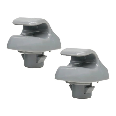 Sun Visor Clip Replacement For Honda Civic CRV Accord Odyssey Ridgeline Element Pilot Acura TSX RSX Gray Inner Sun Visor Clip OEM Style Fast Install Today, pair of gray clips