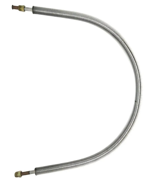 Solid Two Stage Air Compressor Intercooler Tube Assembly Straight Fit for 25T2 Pump, durable metal cooling pipe with curved design.