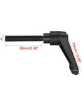 M10 X 60mm Adjustable Clamping Lever With Push Button Quick Release And Rotating Locking Handle For Precise Clamping 5mm Hex Socket
