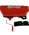 25 Lb Handheld Bag Seeder Spreader With Waterproof Bag And Enclosed Gears Adjustable Gate Opening In Bright Orange