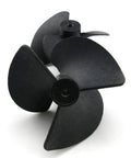 12 Pack 3 Vane RC Boat Propellers For 2mm Shaft Nylon Black 40mm Diameter 18.5mm Thick Fits RC Model Ships Durable High Performance Props For Fast Spins