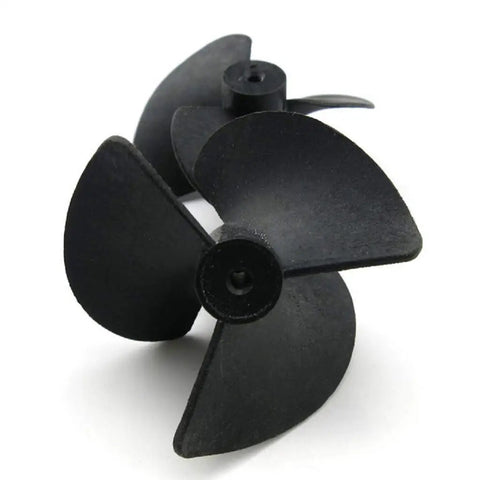 12 Pack 3 Vane RC Boat Propellers For 2mm Shaft Nylon Black 40mm Diameter 18.5mm Thick Fits RC Model Ships Durable High Performance Props For Fast Spins