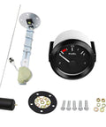 52mm Fuel Sending Unit 12V 240-33 Ohm Level Sensor With LED Backlit Gas Gauge Pointer Universal Auto Fuel Tank Meter For Cars Trucks RVs Boats Motorcycle Durable Corrosion Resistant Sender Built For Gasoline And Diesel; sender and gauge kit