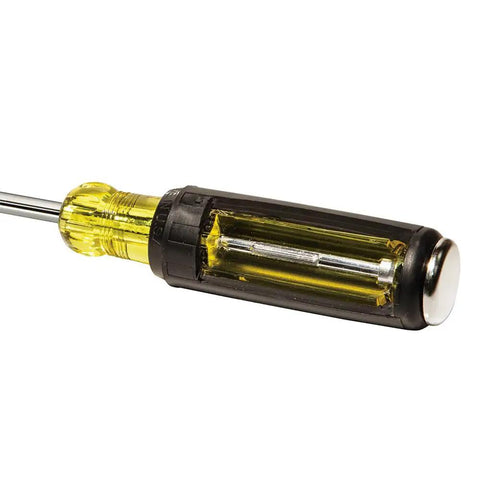 Keystone Demolition Screwdriver 5 16 Inch, 7 Inch Shank with plated strike cap and full-length tang handle.