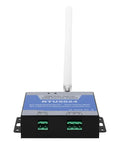 Real Deal 4G GSM Gate Opener With Super Smooth Cell Phone Access Control and Text Commands for Zero Stress Secure Living and Reliable Wireless Relay Switches That Bring Major Peace Of Mind To Your Home Perimeter, shown with antenna and ports.
