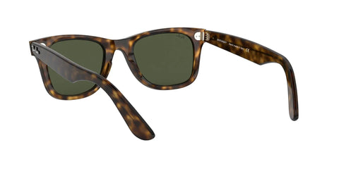 Dope Wayfarer Inspired Sunglasses With Gradient Mirror Lenses In Light Havana And G15 Green Prescription Ready Frames 50mm Lens Width