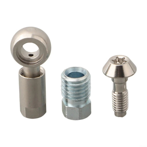 Banjo Style Hydraulic Hose Fitting Insert For Bike Disc Brakes Compatible With MT4 MT6 MT8 MT5 MT7 Brakes, metal components