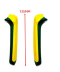 Multicolor Rubber Handle Grips For Pliers, Non Slip Comfort Replacement For Hand Tools, shown in yellow and green, 135mm length