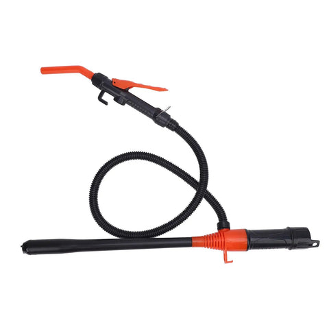 Cordless Portable Fuel Transfer Pump Battery Operated Gasoline Extractor Heavy Duty Liquid Mover with flexible hose and nozzle.