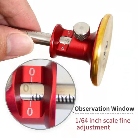 Eight Inch Wheel Marking Gauge With A Sharp Reader Window To Dial In Scribe Lines Fast While Locking Down Hard For Slick Layout Work That Stays Your Absolute Workshop MVP