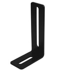 Ten Pack Four Inch Black Adjustable L Shape Corner Braces With Slot Beefy Steel Right Angle Brackets For PC Case And Wood Furniture