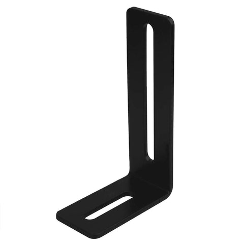 Ten Pack Four Inch Black Adjustable L Shape Corner Braces With Slot Beefy Steel Right Angle Brackets For PC Case And Wood Furniture