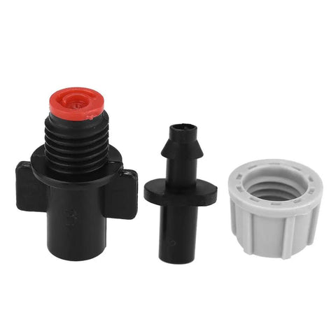50 Piece Misting Nozzle Set For Garden Drip Irrigation, Durable Plastic Construction, Adjustable Water Flow, multiple nozzle parts