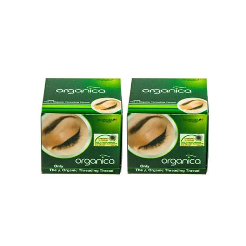 Organic Cotton Eyebrow Threading Thread 2 Spool Pack 300 M Each Green For Hair Removal On Upper Lip Chin Forehead Eyebrows Dermaplaning Tool By Organica