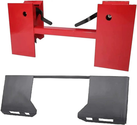Beefy Universal Skid Steer Quick Tach Mount Plate And Conversion Adapter For Bobcat And Kubota Attachments Three Eighths Inch Thick Plate