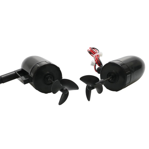 Beefy Underwater Thruster Pair 5 to 12V with 13000 RPM Brushed 390 Motors, 26mm 3 Blade Nylon Propellers, for RC Submarines