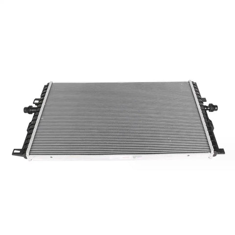 Heavy Duty Aluminum Battery Coolant Radiator Assembly For Tesla Model 3 And Model Y 2020 To 2023 top view showcasing aluminum design.