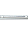 Heavy Duty Zinc Plated Cross Dowel Barrel Nuts Compatible With Ikea 121214 Furniture Hardware Built Tough Double Assembly Joiners Fits Like A Champ For Beds And Tables Set Of Two - Close-up of a single barrel nut with holes.