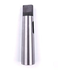 MT3 to MT4 Morse taper drill sleeve reducing adapter with square shank, silver steel.