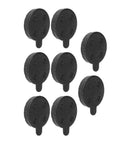 Eight round semi-metal brake pads for 10 inch electric scooter, 4 pairs bike disc pad set, high heat resistant copper alloy, black color
