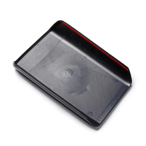 Matte Black Rear Air Vent Cover for Tesla Model Y and Model 3, ABS plastic, drop-in style, interior upgrade.