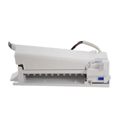 Side view of Ice Maker Assembly For Refrigerator DA97 15217B OEM Replacement Kit with housing for Samsung.