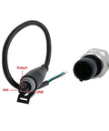 Beefy 150 PSI 1/8 NPT Pressure Transducer Sensor For Cars Autos Motorcycles And Boats Stainless Steel Oil Pressure Transmitter