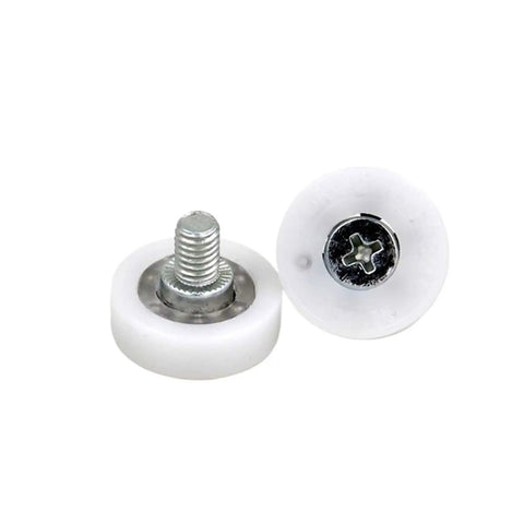 Ten Pack Drawer Bearing Wheels Set For Smooth Sliding, M6x26x7mm Drawer Rollers, white replacement parts, DR26 Series