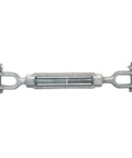 Heavy Duty Galvanized Turnbuckle Two Inch By Twenty Four Inch Jaw And Jaw Configuration for rigging and tensioning tasks.