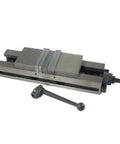 Tough As Nails Industrial Vise, 4 Inch And 6 Inch Cnc Machine Clamp, showing precision jaws and adjustable handle for stable clamping.