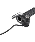 Throttle Grip For Electric Scooter With Key Lock And Power Indicator 36V 48V 60V Metal And Plastic Handle shown on white background