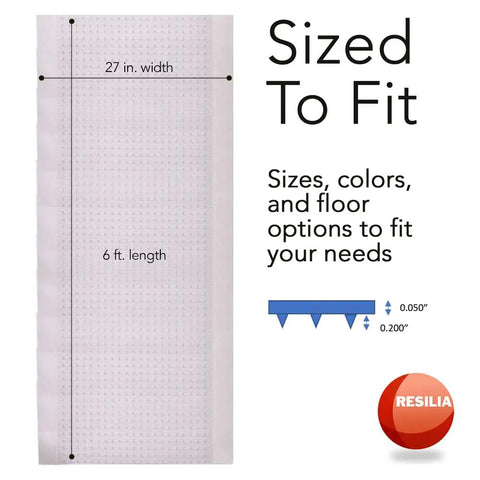 Premium Heavy Duty Floor Runner Protector For Carpeted Floors With Skid Resistant Grippers And Clear Vinyl Shield Prism Finish 27 Inch By 6 Foot Rug Protector For Busy Hallways And High Traffic Areas Made In USA