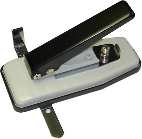 ID Card Badge Slot Punch With Adjustable Side And Depth Guides, Desktop Slotting Tool For PVC ID Cards, removable chip tray