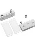 Easy Install Frameless Glass Door Hinges No Drill Clamp On Pivot Hardware For Shower Enclosures Stainless Steel 1 Pair